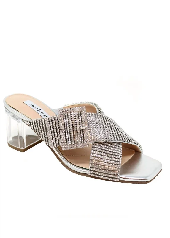 Flirty Fashion Discounts Cayden Sandal In Silver