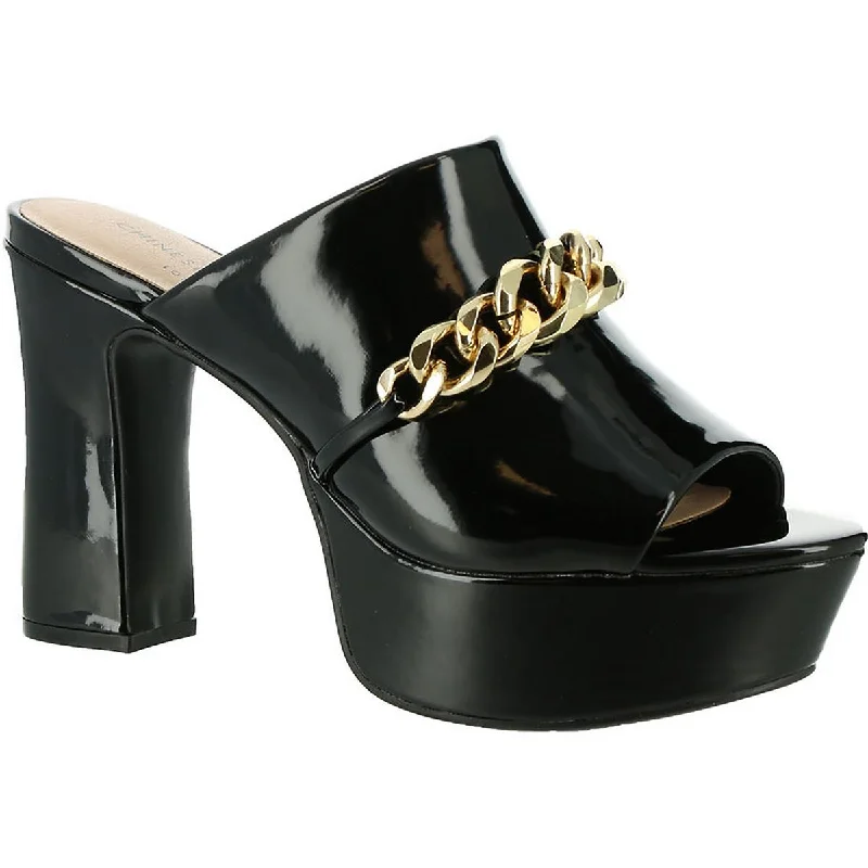 Limited-Time Shoe Deals Chinese Laundry Womens Ditzy Chain Peep Toe Mules