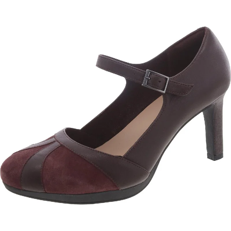 Statement Footwear Discount Clarks Womens Ambyr Light Mixed Media Round Toe Mary Jane Heels