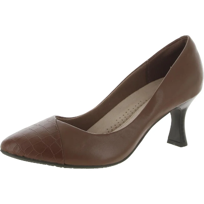 Statement Casual Shoes Clarks Womens Leather Pointed Toe Pumps