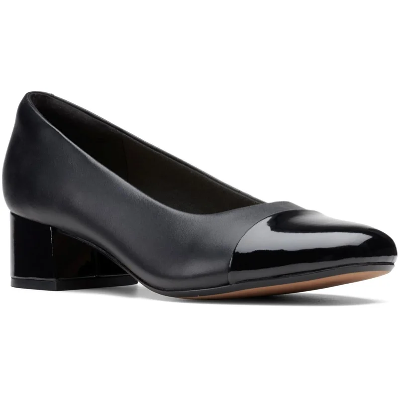 Trend Leading Collection Clarks Womens Marilyn Sara Leather Round Toe Block Heels