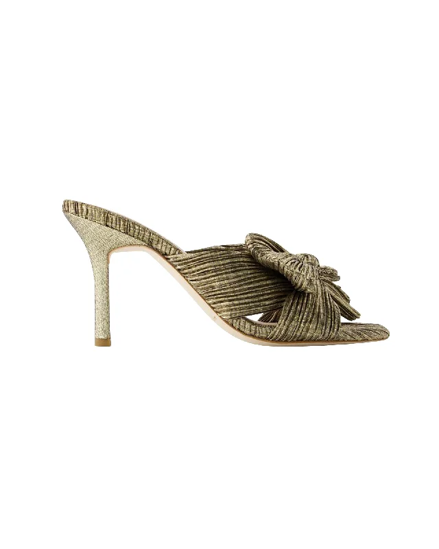 Trendy Street Style Claudia Sandals - Loeffler Randall - Synthetic Leather - Gold