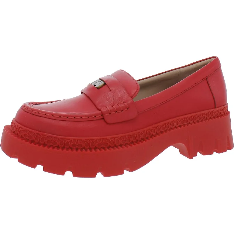Versatile Shoes Promotion Coach Womens Slip On Round Toe Loafer Heels