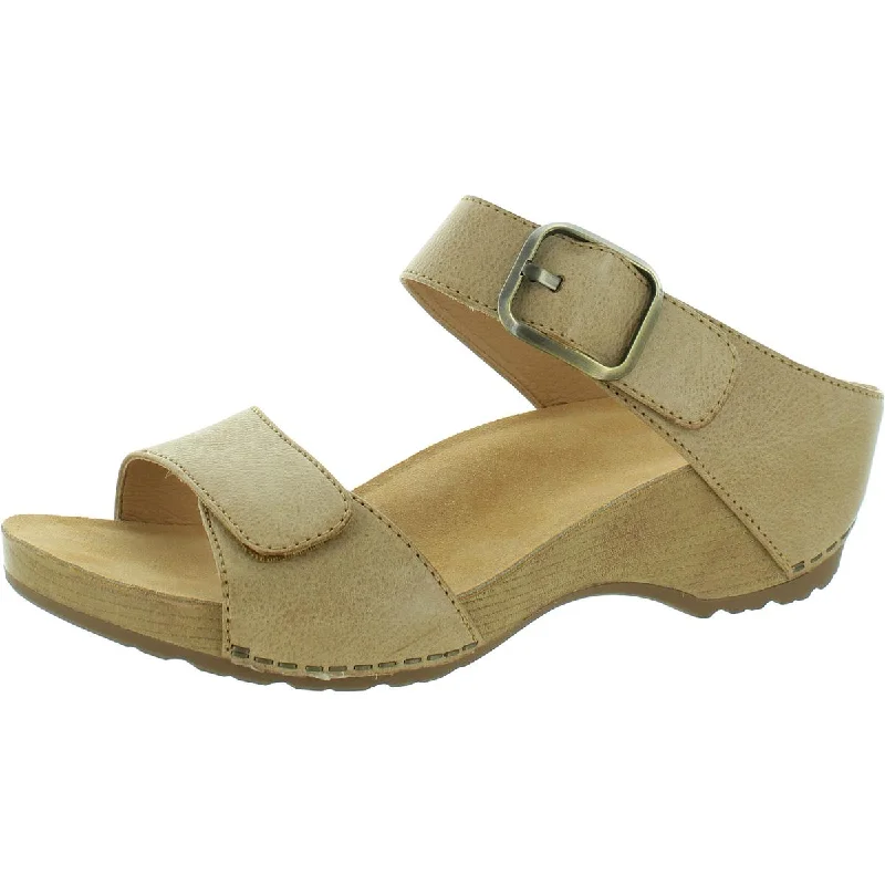 Breathable Shoes Discount Dansko Womens Tanya Milled Leather Wedge Pumps