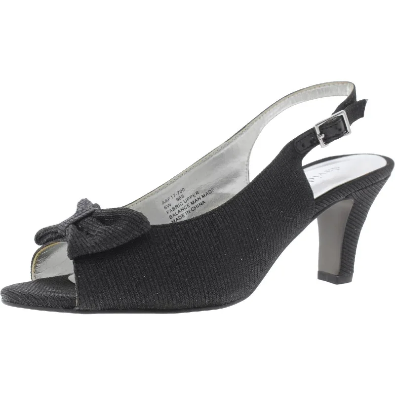 Stay Ahead In Style David Tate Womens Glitter Slingback Pumps