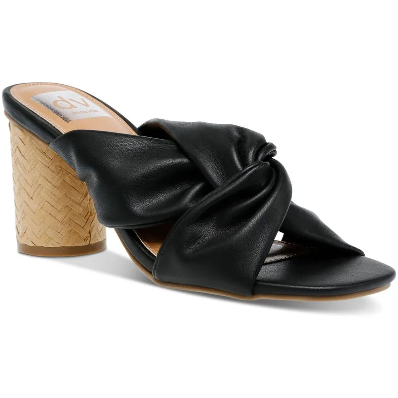 Modern Chic Discounts DV By Dolce Vita Womens Milna Woven Square toe Block Heels