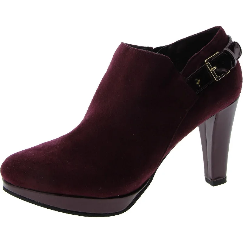 Women's Modern Shoes East 5th Womens Esme Faux Suede Buckle Mules