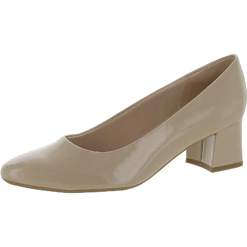 All-Day Comfort Shoes Easy Spirit Womens Nicole Patent Leather Slip On Pumps