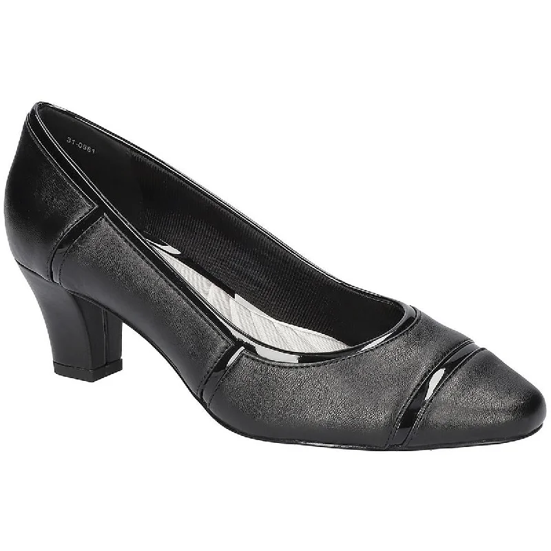 Slip-Resistant Footwear Promotion Easy Street Womens Dalia Faux Leather Slip On Pumps