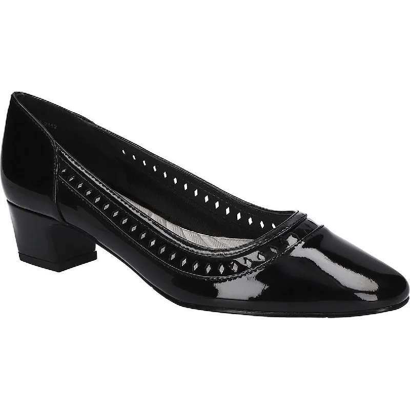 Functional Comfort Shoes Deals Easy Street Womens Giana Patent Slip On Pumps