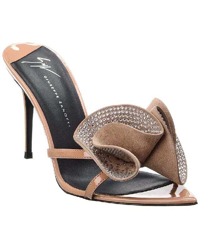 Comfortable Outdoor Shoes Giuseppe Zanotti Intrigo 90 Vinyl Sandal