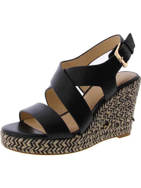 Holiday Attire Sale Hills Womens Leather Slip On Wedge Sandals