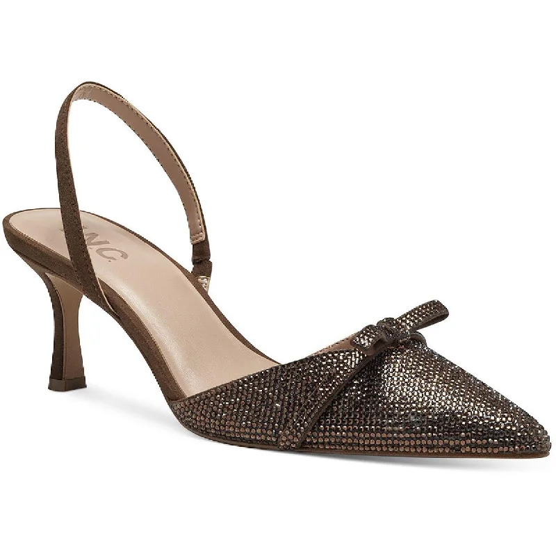 End-Of-Season Clearance INC Womens Gelsey  Dressy Slingback Kitten Heels