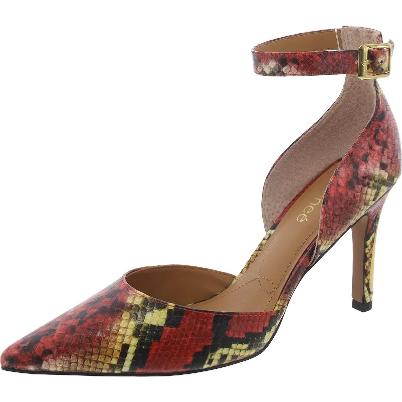 Seasonal Clearance J. Renee Womens Jaelyn Faux Leather Pointed Toe D'Orsay Heels