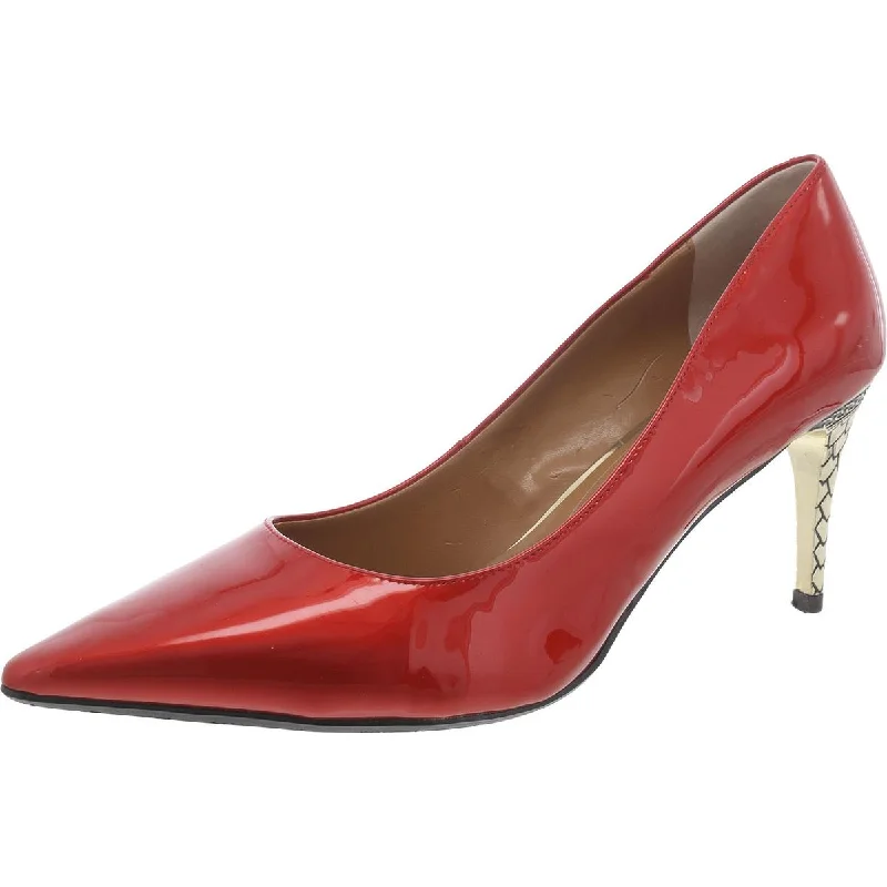 Stylish Statements J. Renee Womens Lysandra Patent Pointed Toe Pumps