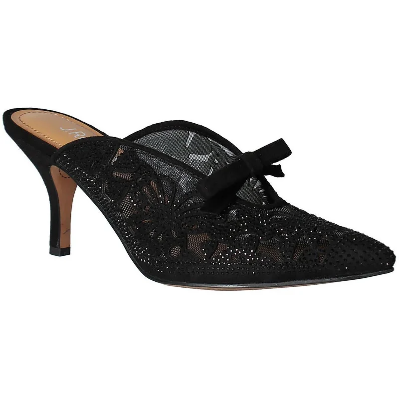 Chic And Trendy J. Renee Womens TAISLEY Suede Pointed toe Mules