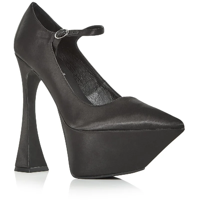 Trendy Women's Shoes Jeffrey Campbell Womens Siouxsie-M Padded Insole Satin Ankle Strap