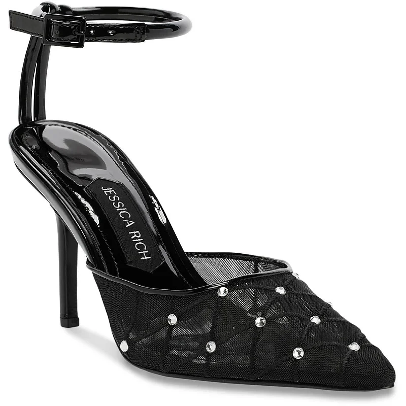 Vintage-Inspired Style Offers Jessica Rich Womens AMORA Mesh Pointed toe Slingback Heels Vintage-Inspired Style Offers Jessica Rich Womens AMORA Mesh Pointed toe Slingback Heels