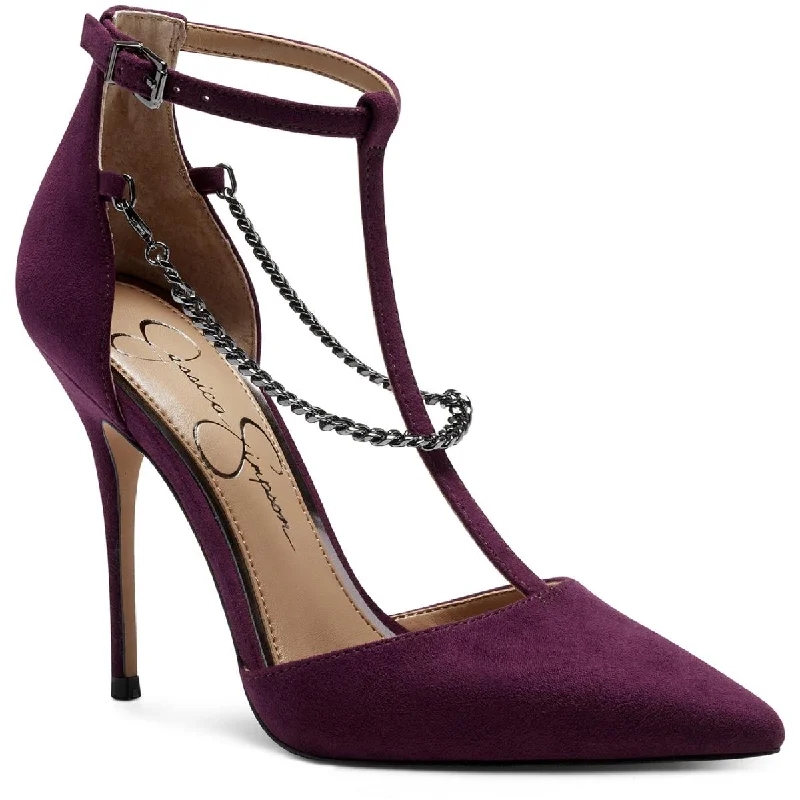 Trendy Styles Jessica Simpson Womens Wintelle Chain T-Strap Heels