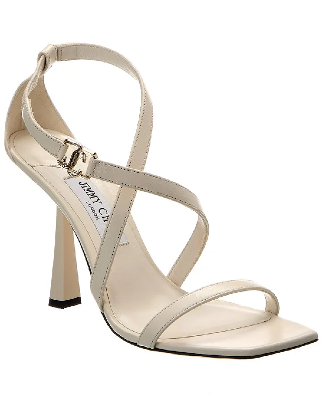 Soft Cushion Shoes Discount Jimmy Choo Jessica 100 Leather Sandal