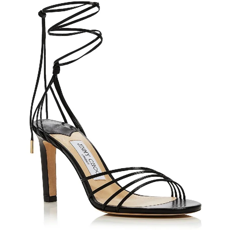 Comfortable Dress Shoes Jimmy Choo Womens Anita  Leather Open toe Pumps