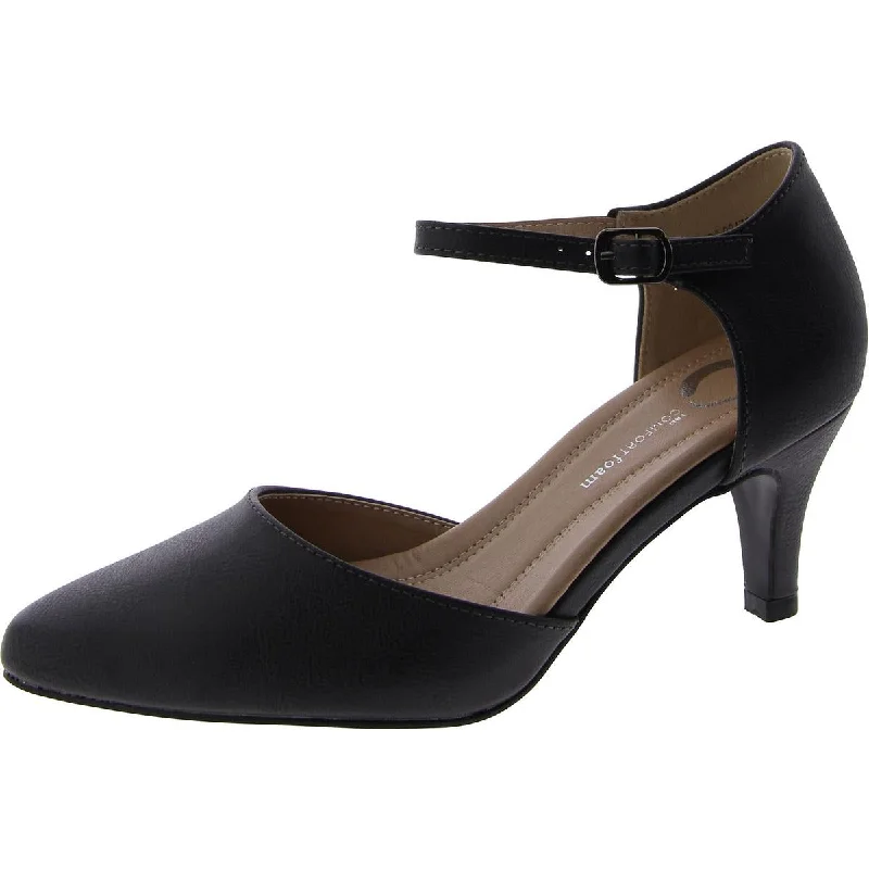 Fashionable Casual Loafers Journee Collection Womens Faux Leather Adustable Mary Jane Heels