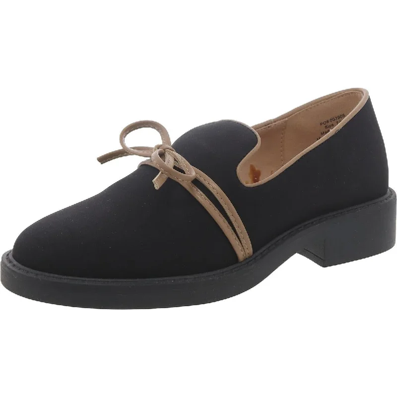 Dive Into Trendy Styles Journee Collection Womens Faux Leather Slip On Loafer Heels
