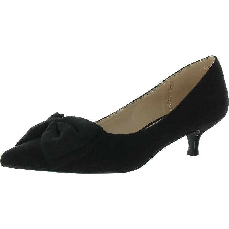 Chic & Cozy Collection Journee Collection Womens Faux Suede Slip On Kitten Heels