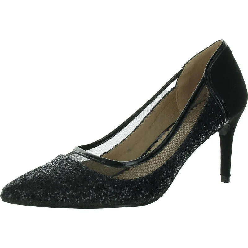 Style Revolution Journee Collection Womens Glitter Pointed Toe Pumps