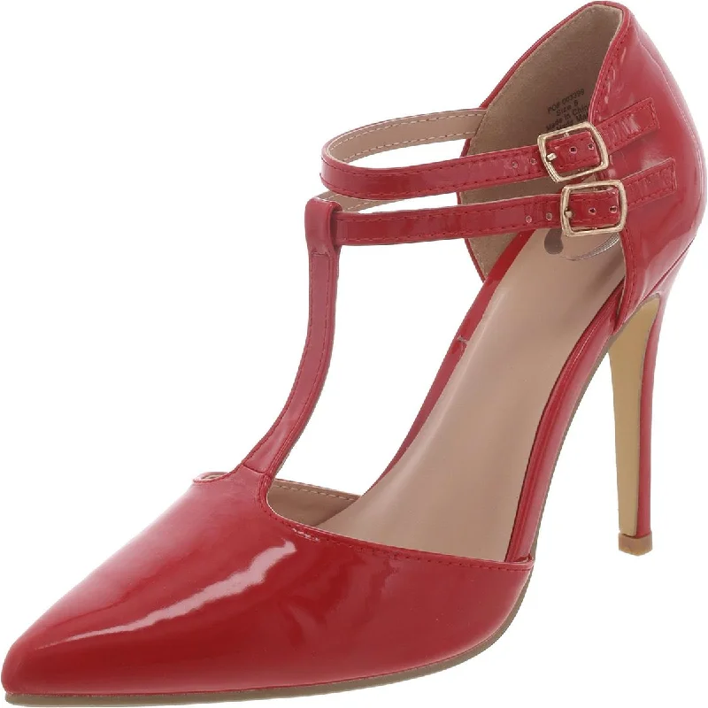 Ultra-Light Footwear Sale Journee Collection Womens Patent Pointed toe Pumps
