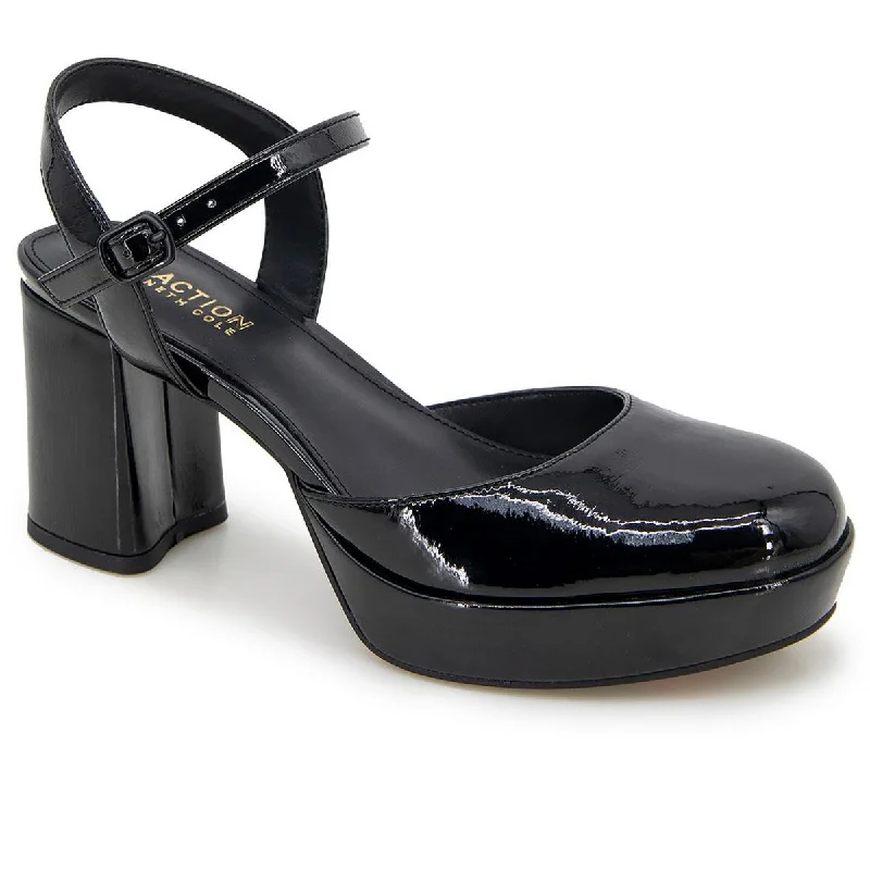Bold Fashion Kenneth Cole Reaction Womens Patent Ankle Strap Slingback Heels
