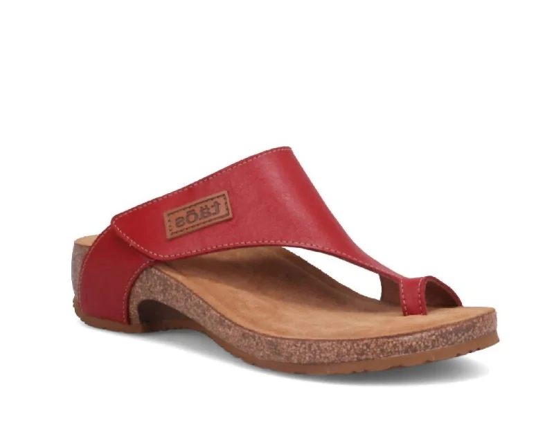Comfortable Flats Loop In Red