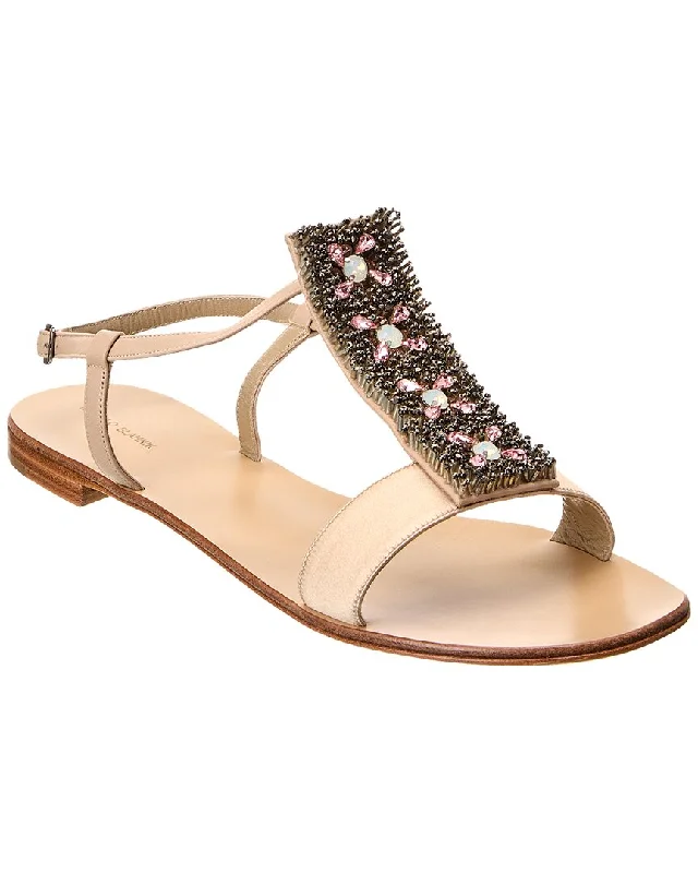 Chic & Cozy Collection Manolo Blahnik Rikli 10 Leather Sandal