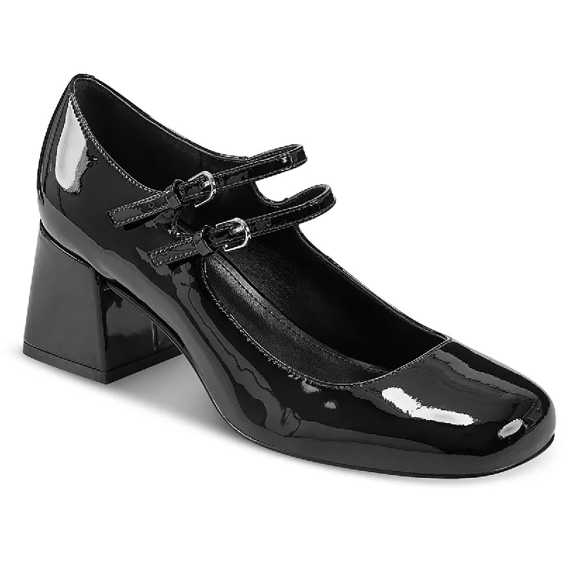 Durable Fashion Picks Marc Fisher LTD Womens Nillie Patent Adjustable Mary Jane Heels