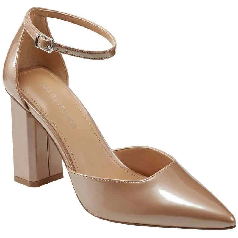 Chic And Trendy Marc Fisher Womens Demeter Patent Ankle Strap Pumps