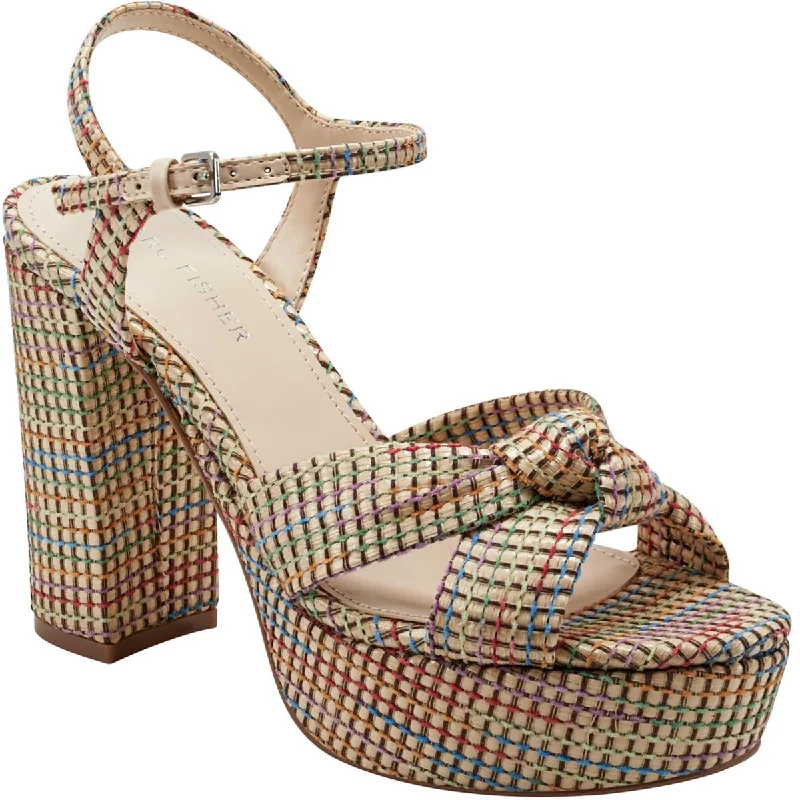 Chic And Edgy Marc Fisher Womens Woven Cushioned Footbed Pumps