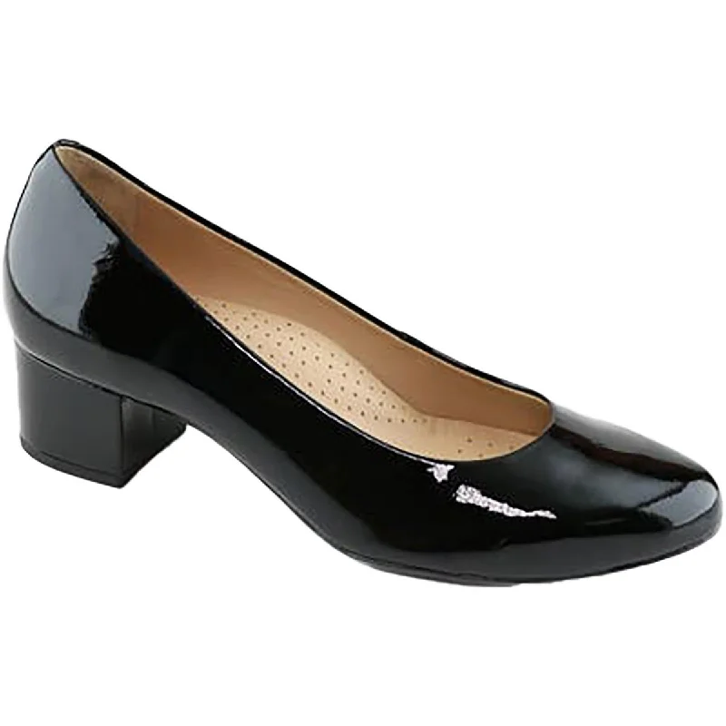 Exclusive Sale Marc Joseph Womens BROAD STREET Patent Leather Round toe Block Heels