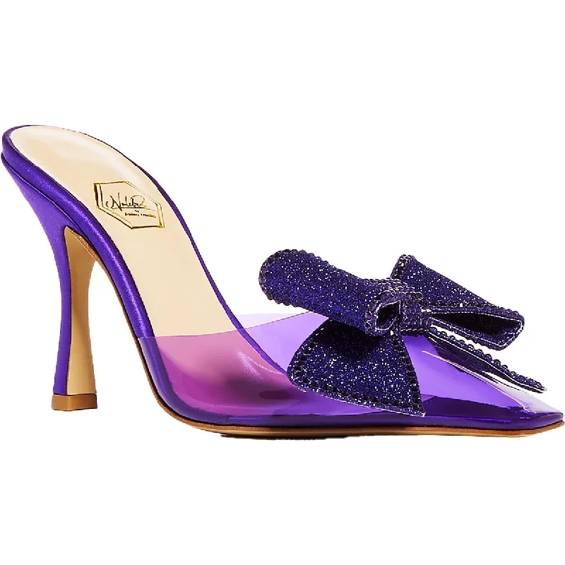 Unleash Your Trend Driven Style Nalebe Womens Dimante Mule Bow Slip On Mules