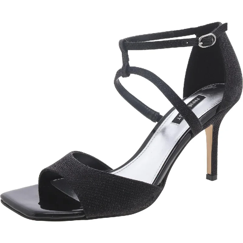 Spring Offer Nine West Womens Sighs 2 Textured Dressy Ankle Strap