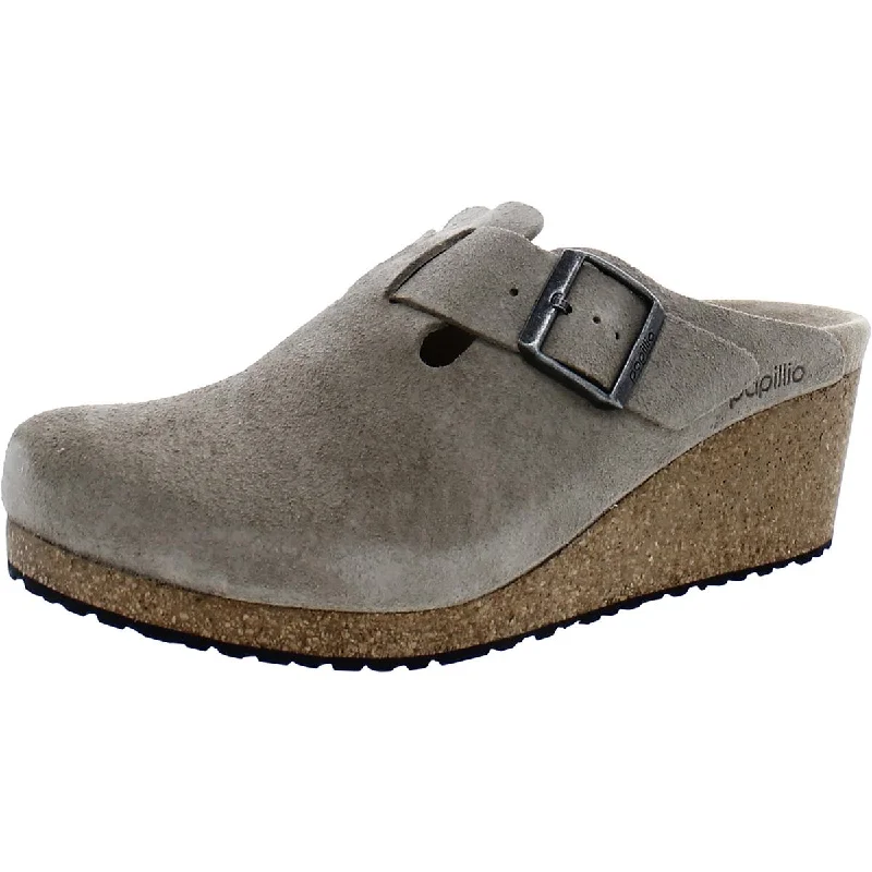 Luxury Women's Shoes Papillio by Birkenstock Womens FANNY Leather Slip On Wedge Heels Luxury Women's Shoes Papillio by Birkenstock Womens FANNY Leather Slip On Wedge Heels