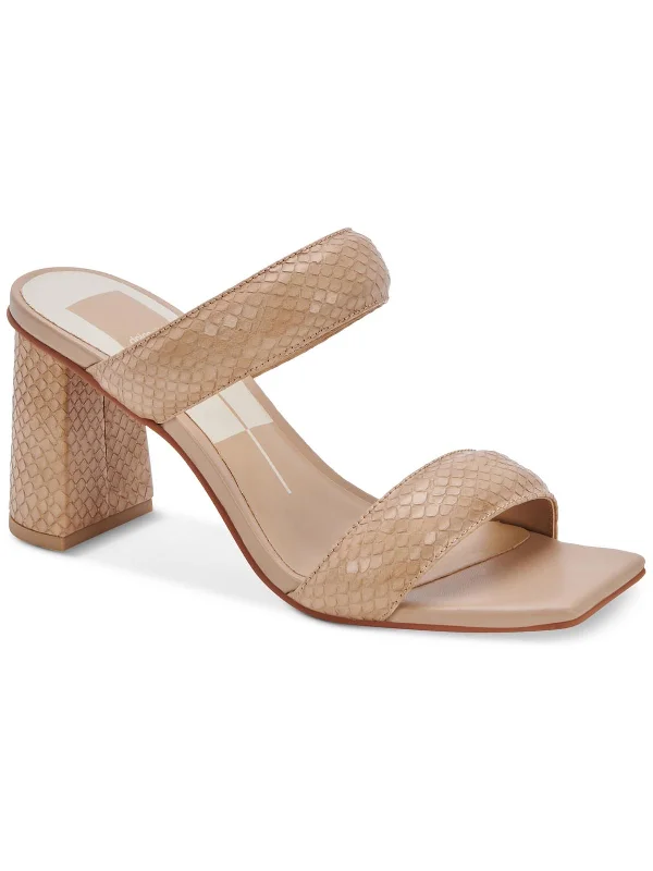 Crazy Price Slashing Pascoe Womens Slip On Double Strap Block Heel