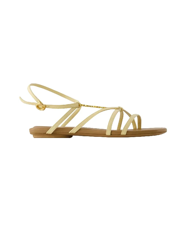 Flash Discount Pralu P Sandals - Jacquemus - Leather - Ivory