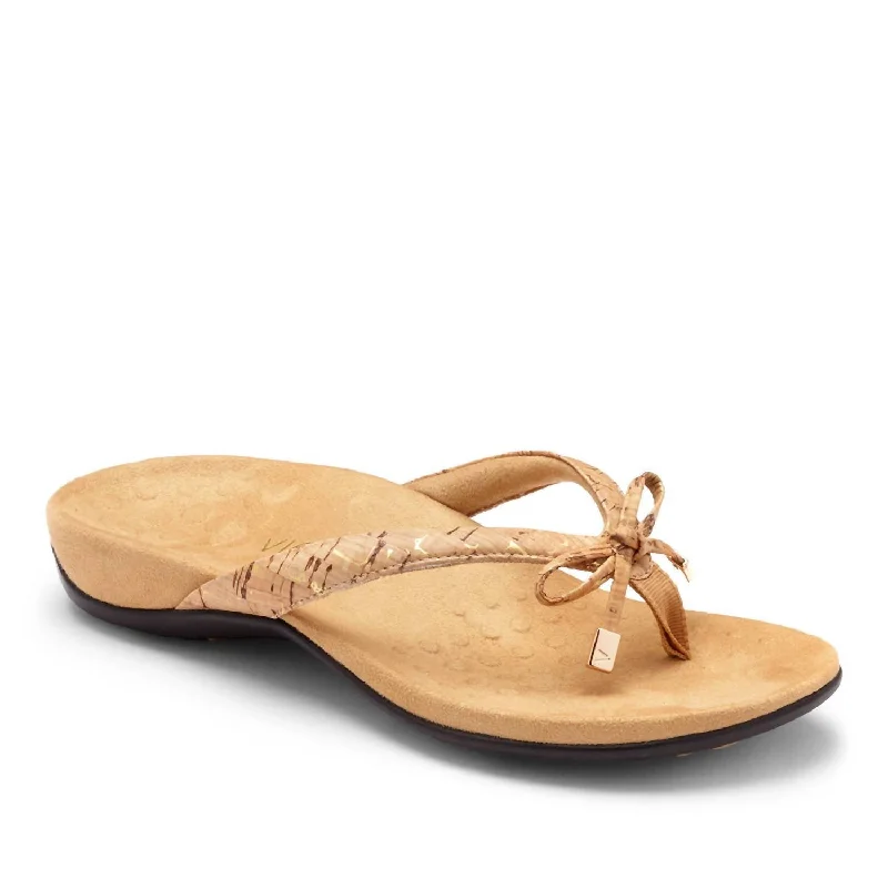 Unleash Your Style Rest Bella Sandal - Medium Width In Gold Cork