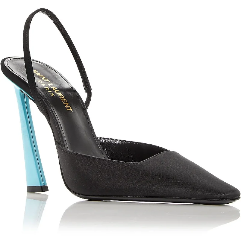 Everyday Elegance Sale Saint Laurent Womens Round Toe Slip On Slingback Heels