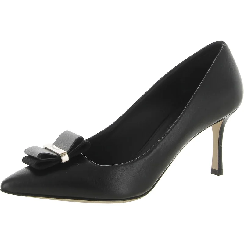 Bold Fashion Sales Salvatore Ferragamo Womens Winnie 70 Leather Dressy Pumps
