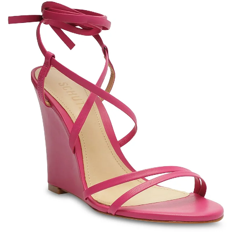 Vintage-Inspired Style Offers Schutz Womens DEONE Leather Wedge Heels
