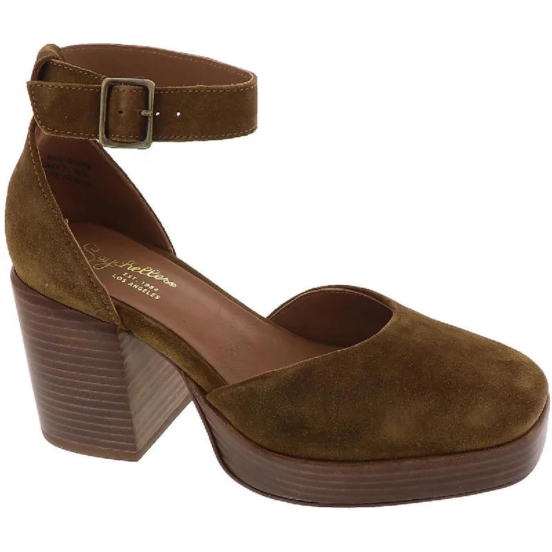Day To Night Styles Seychelles Womens Gleaming  Ankle Strap Leather Platform Heels