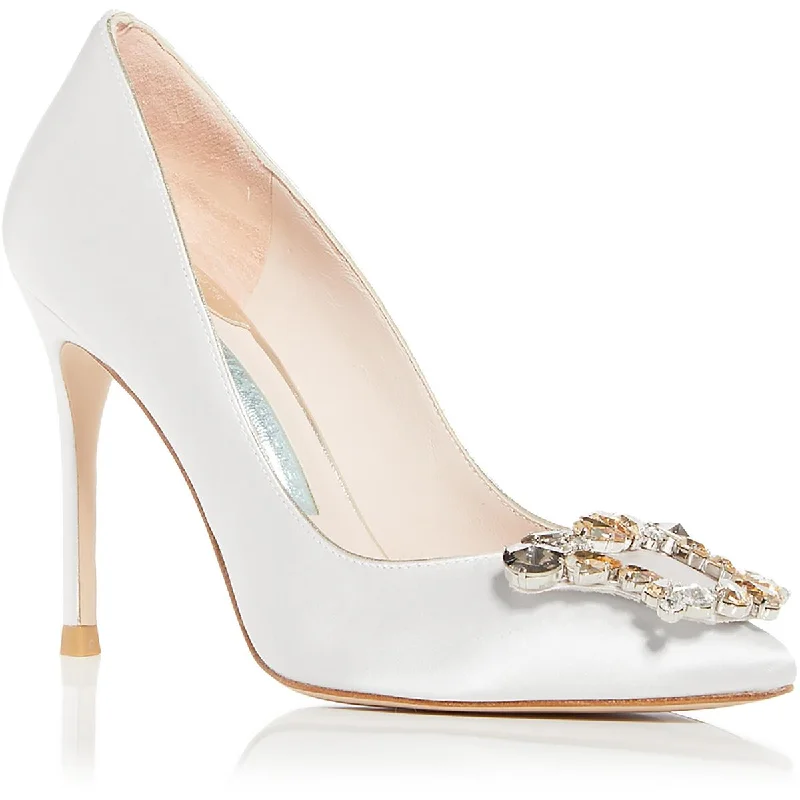 Sustainable Fashion Extravaganza Sophia Webster Womens Margaux Pump Satin Slip-On Pumps