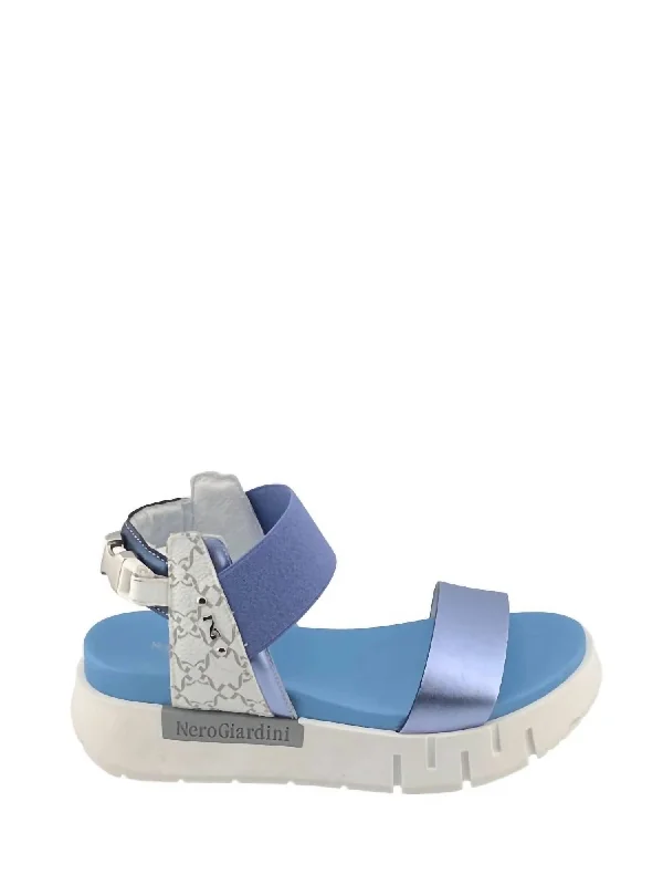 Retro Style Promotions Stella Sandals In Blue,white