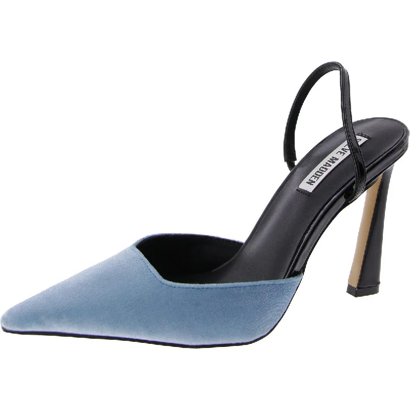 Flirty Fashion Discounts Steve Madden Womens Drew Velvet Patent Leather Slingback Heels Flirty Fashion Discounts Steve Madden Womens Drew Velvet Patent Leather Slingback Heels